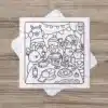 Christmas Dinner Party DIY Colouring Card – Festive Holiday Greeting 2 Christmas Dinner Party DIY Colouring Card – Festive Holiday Greeting