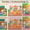 Fuzzy Buddies Shopping mini diamond painting kit